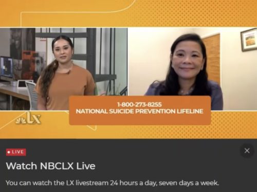 Health equity leadership by Joyce Javier for NBCLX Livestream